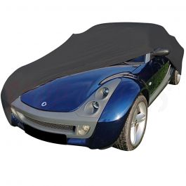 Housses Sièges Voiture smart Fortwo - Roadster 2000/2007 Simili Rouge +  Bleu
