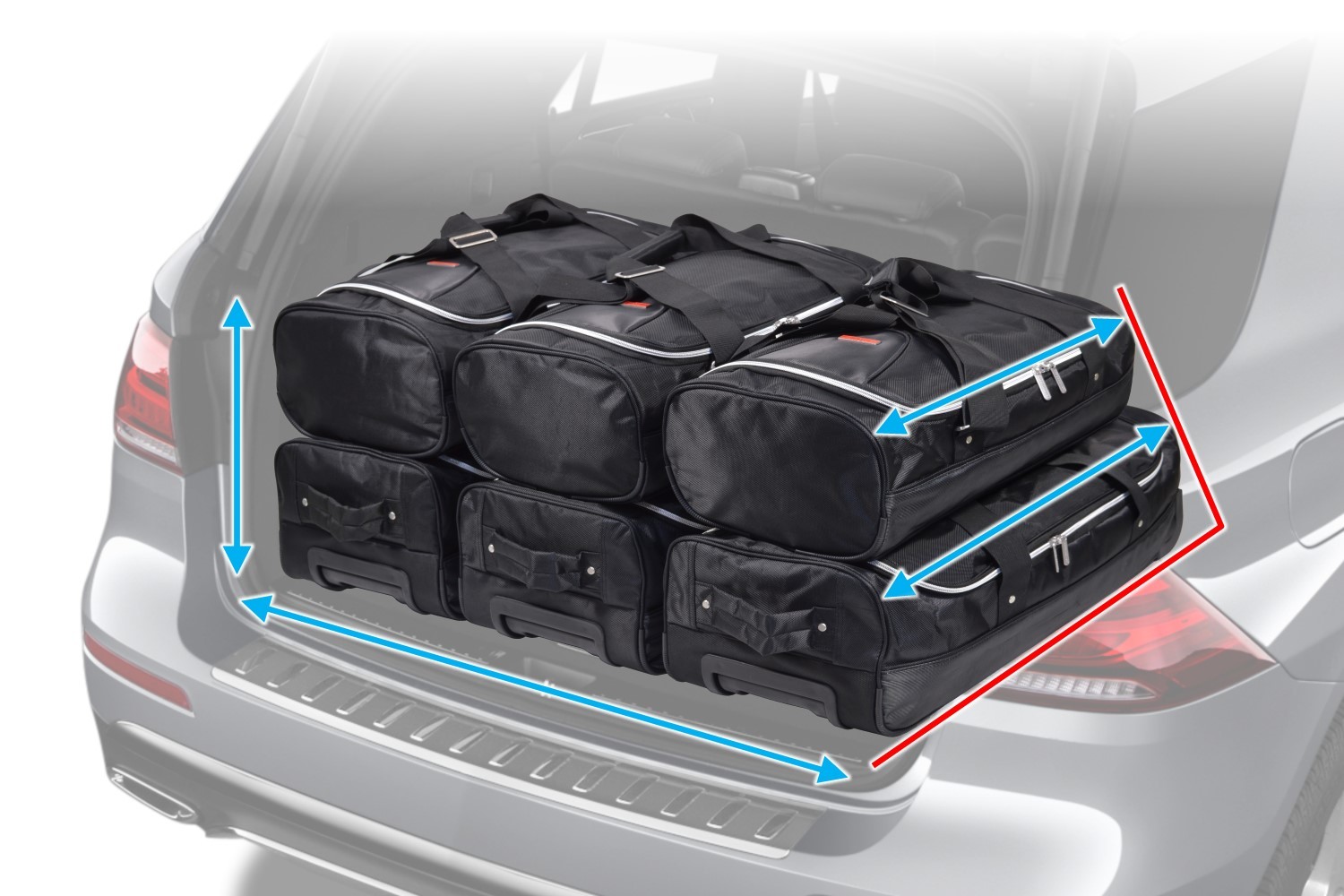 Travel bags fits Hyundai Bayon (BC3 CUV) tailor made (6 bags), Time and space  saving for $ 379, Perfect fit Car Bags